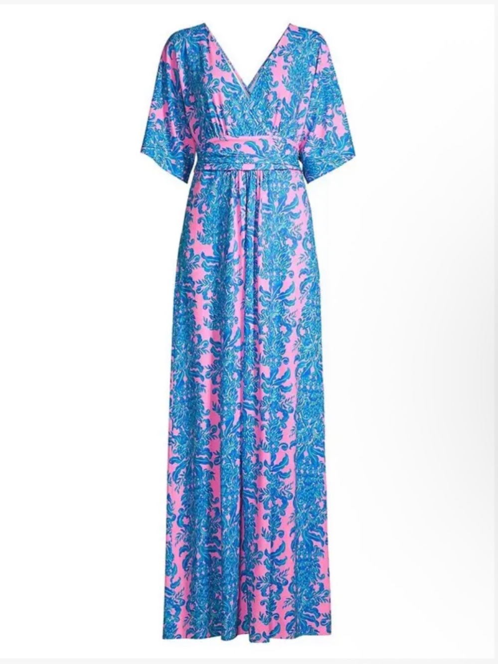 Lilly Pulitzer Women's S Parigi Printed Maxi Dress in Prosecco Pink NEW - Picture 2 of 12